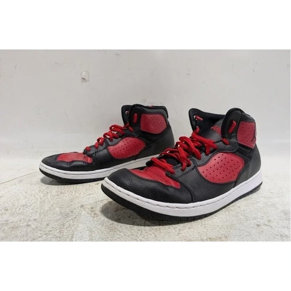 Nike Air Jordan Access Black Gym Red Sneakers, Men's 11.5 Basketball AR3762-006